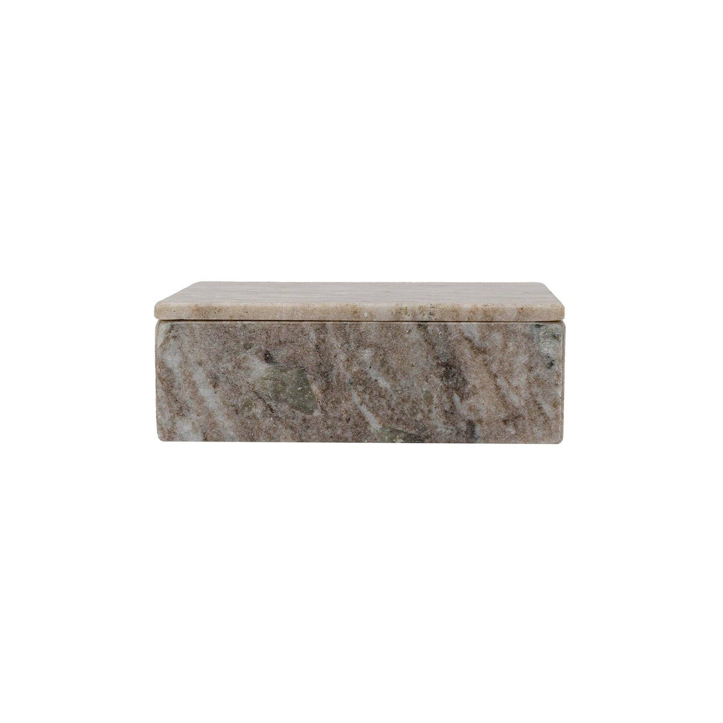 Soren Beige Marble Box With Lid