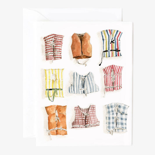 Boat coats notecards