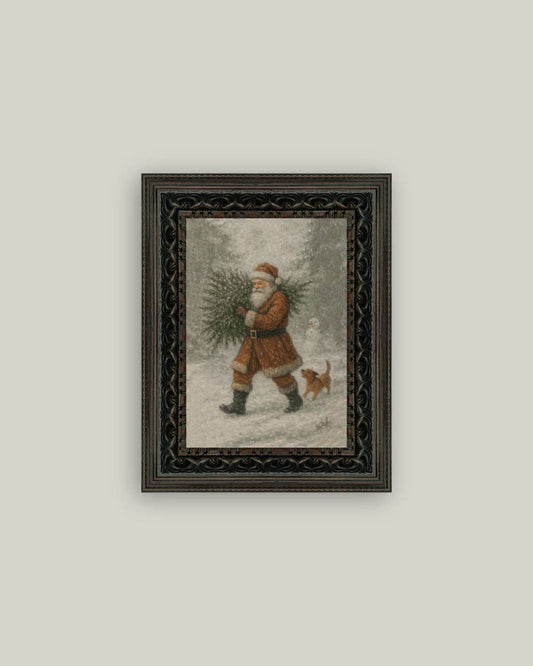 Santa with Tree: 5x7
