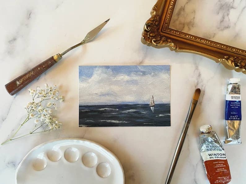 SAILBOAT NO. 6 - Art Print (unframed): 5x7"