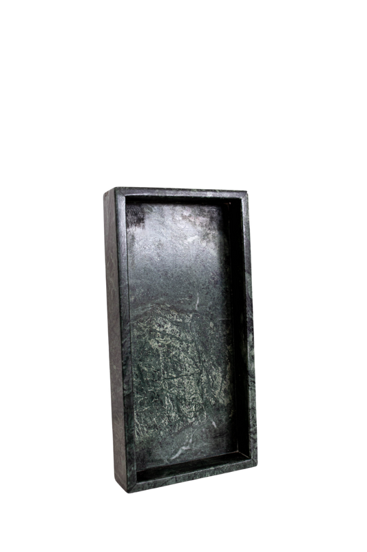 Hand Cut Green Marble Tray