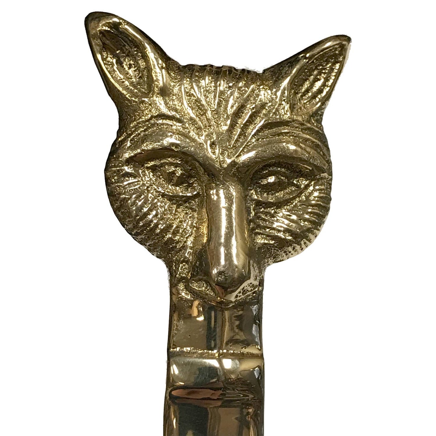 6-1/4" Solid Brass Fox Head Letter Opener