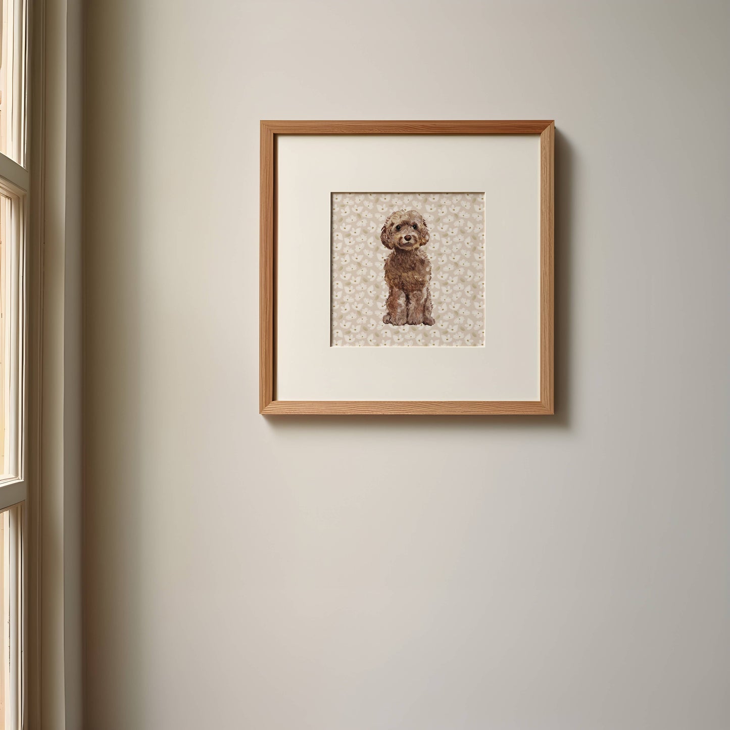 Cockapoo Dog Wall Art: 5" x 7" (vertical)