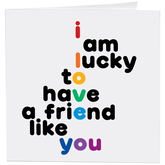 Cards - D363 - Lucky To Have A Friend - Friendship (Unknown)