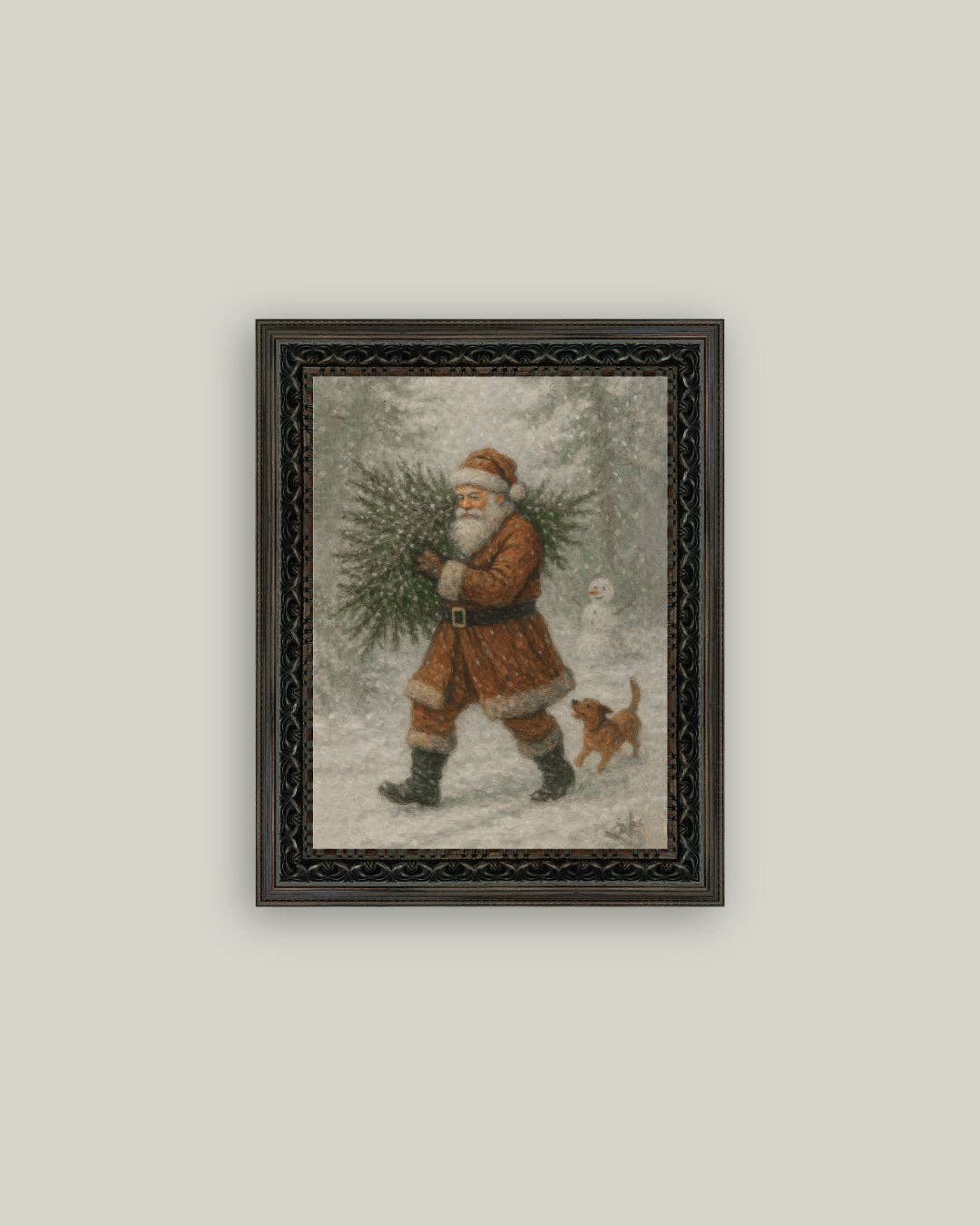 Santa with Tree: 8x10