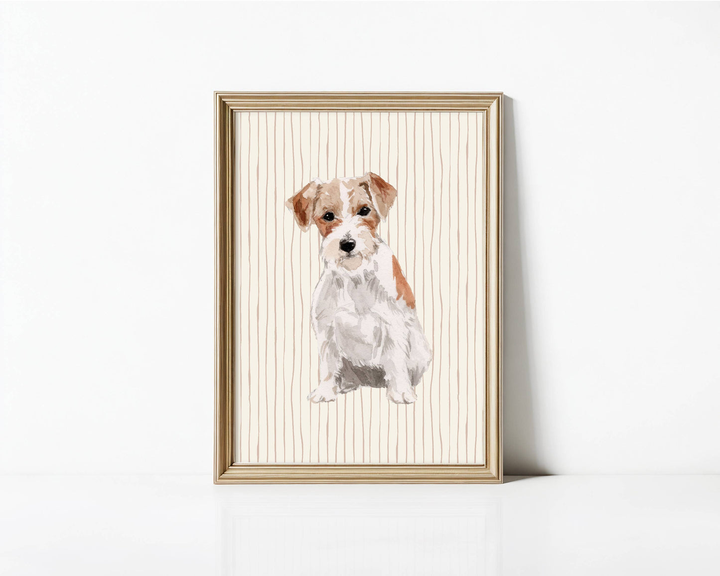 Jack Russell Terrier Dog Art Print: 5" x 7" (vertical)