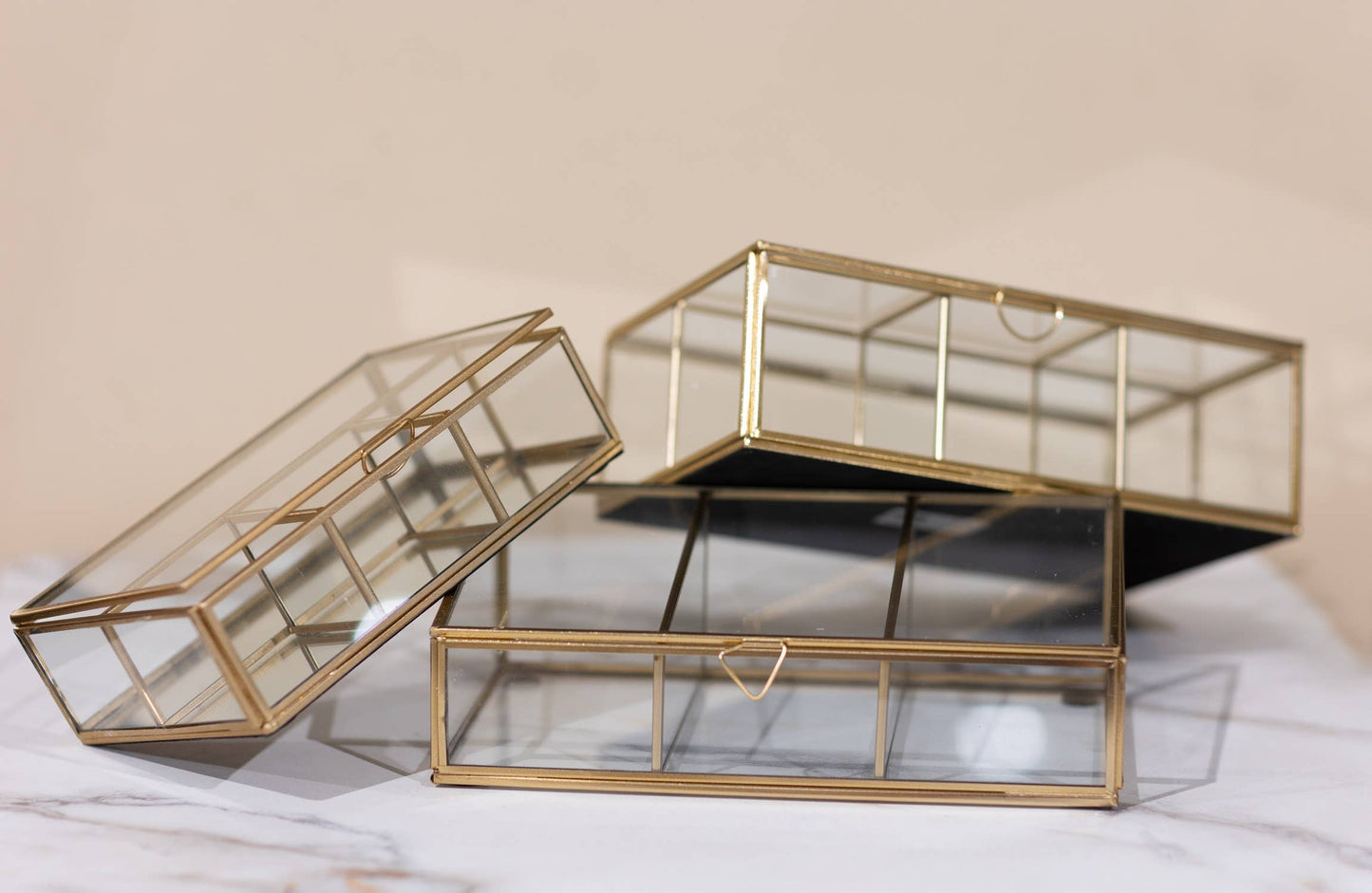 Glass Box made with Iron & Gold