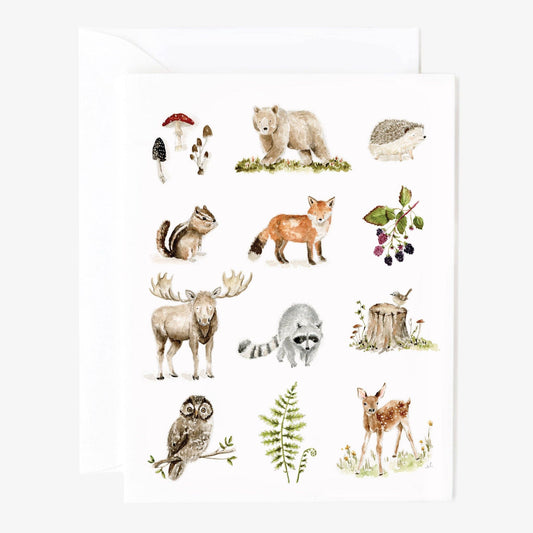 Woodland notecard