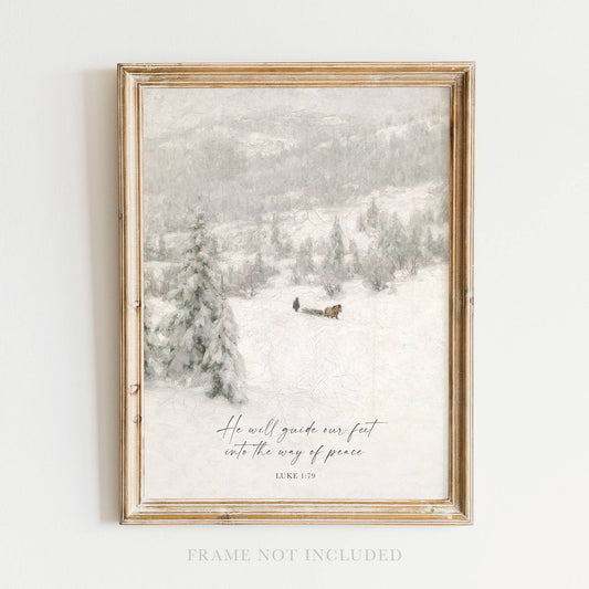 Way of Peace Christmas Wall Art Print Christian Decor: 11x14