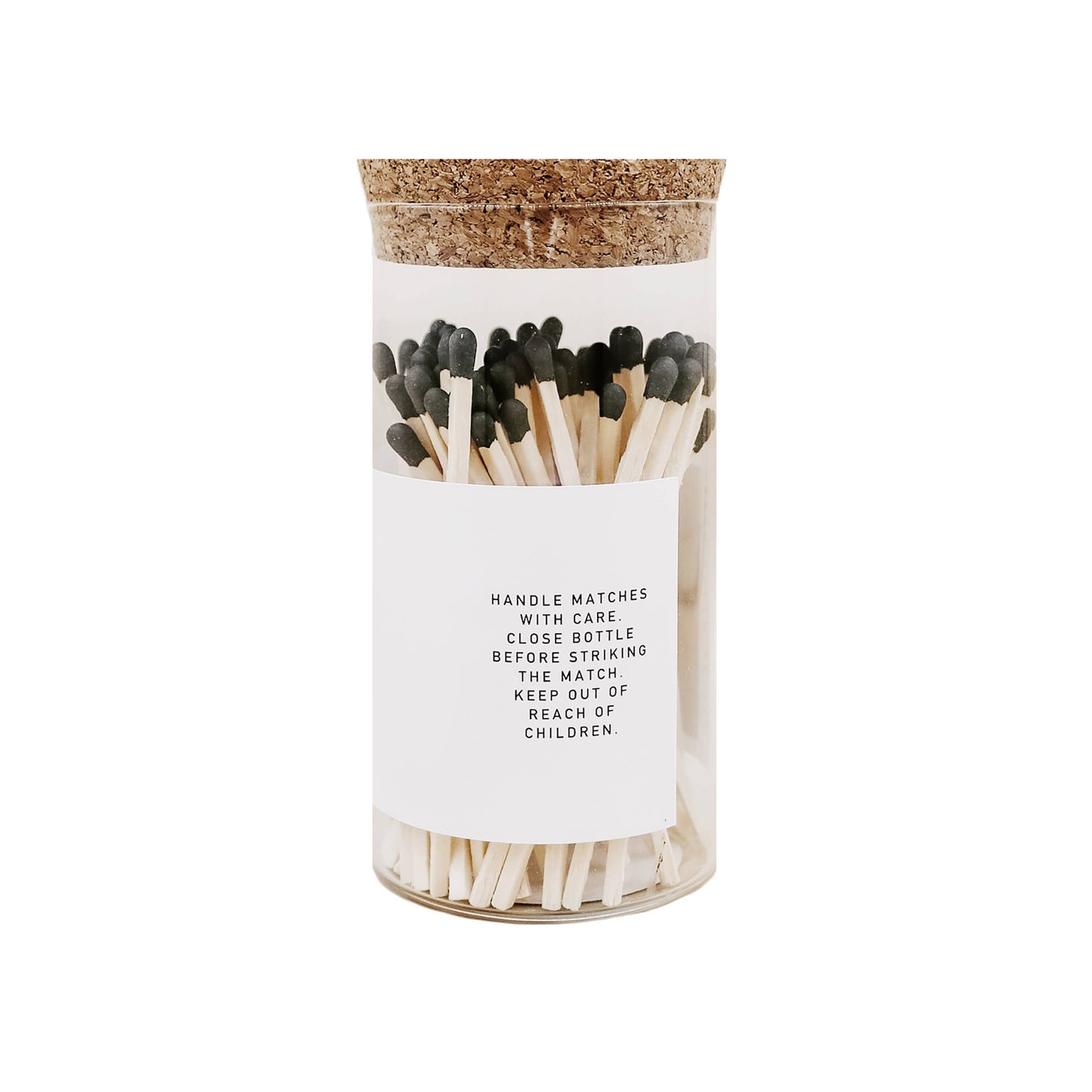 Medium Hearth Matches, Black Tip - Home Decor & Gifts