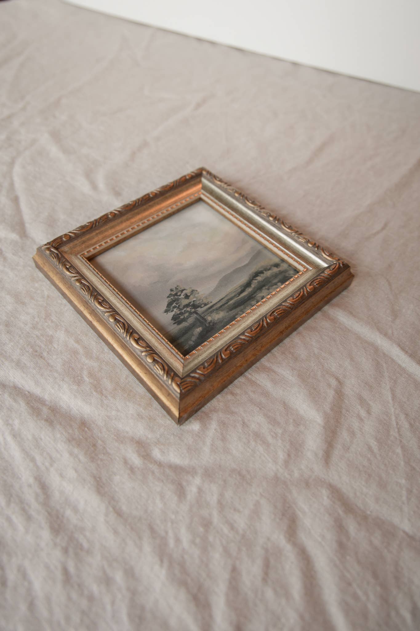 Antique Style Framed Art Print-Landscape-"Idyllic"