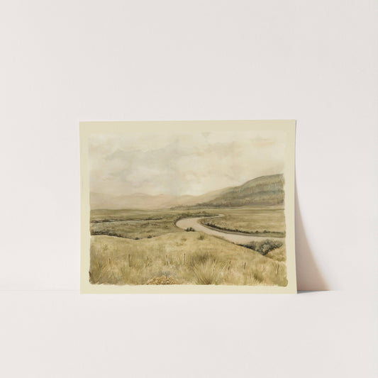 Around the Bend - Watercolor Giclée Paper Print: 5 x 7"