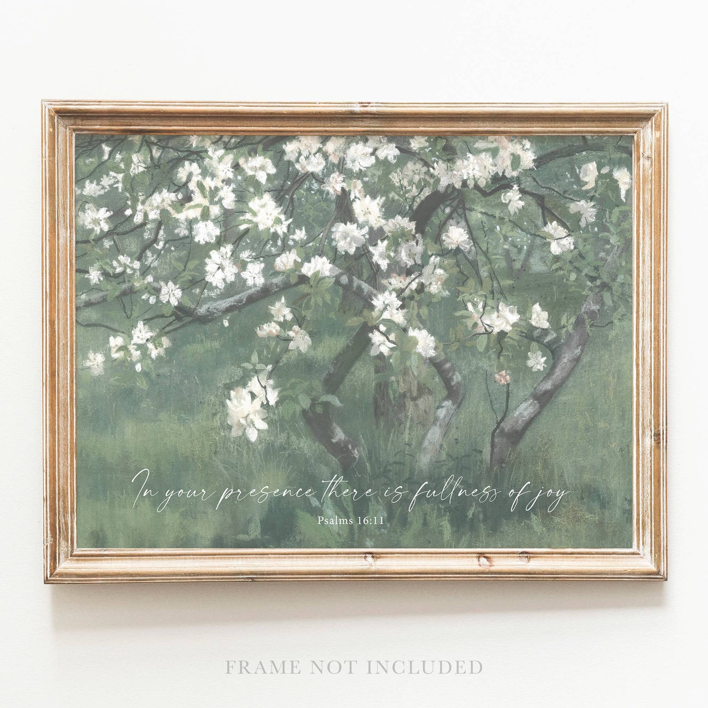 Fullness of Joy Wall Art Print Christian Gift Decor : 8x10