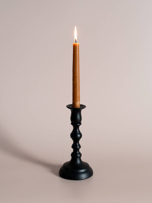 Black Empire Taper Candle Holder Small