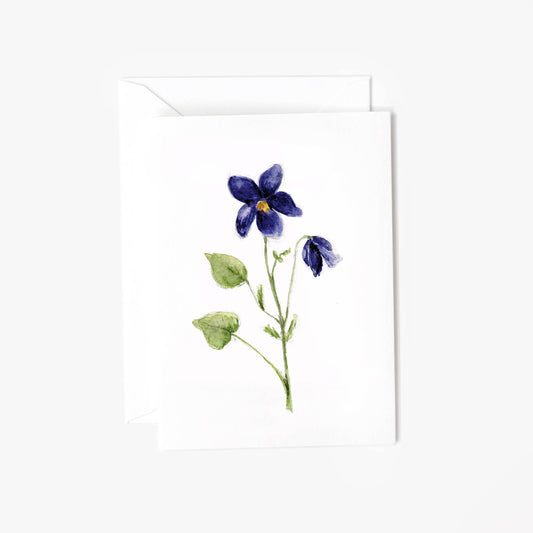 Violet mini notecard