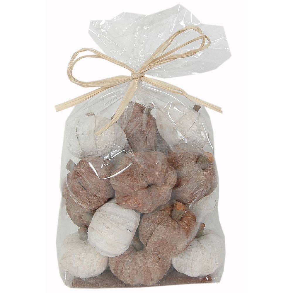 Dried Exotics Pumpkins White/Natural: White/Natural-1