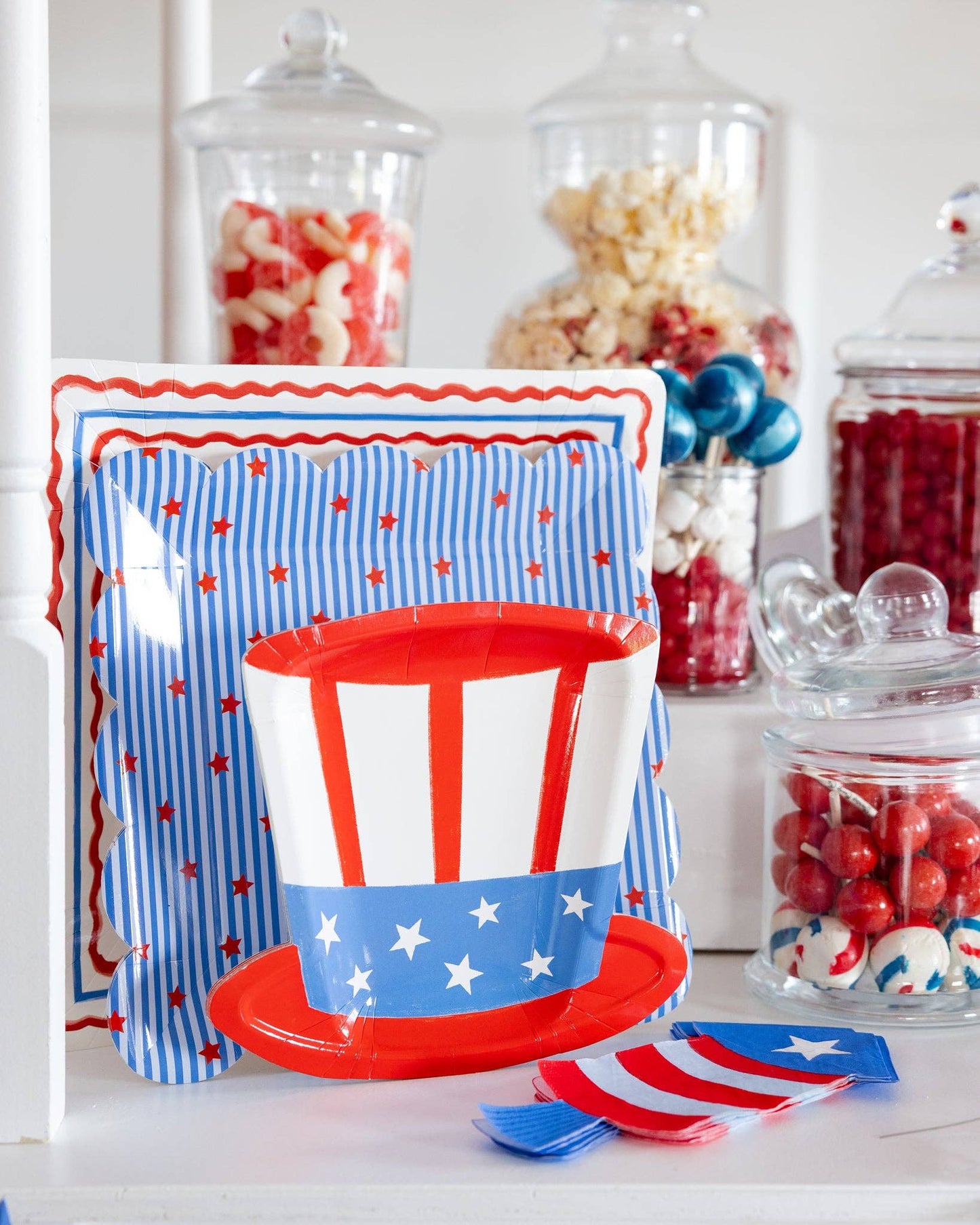 Stripes and Stars Paper Plate - 10"