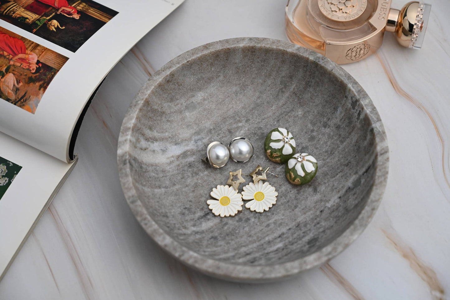 Brown Galaxy Marble Bowl