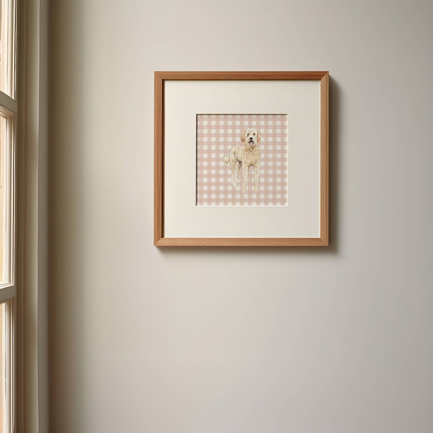 Goldendoodle Dog Art Print: 5" x 7" (vertical)