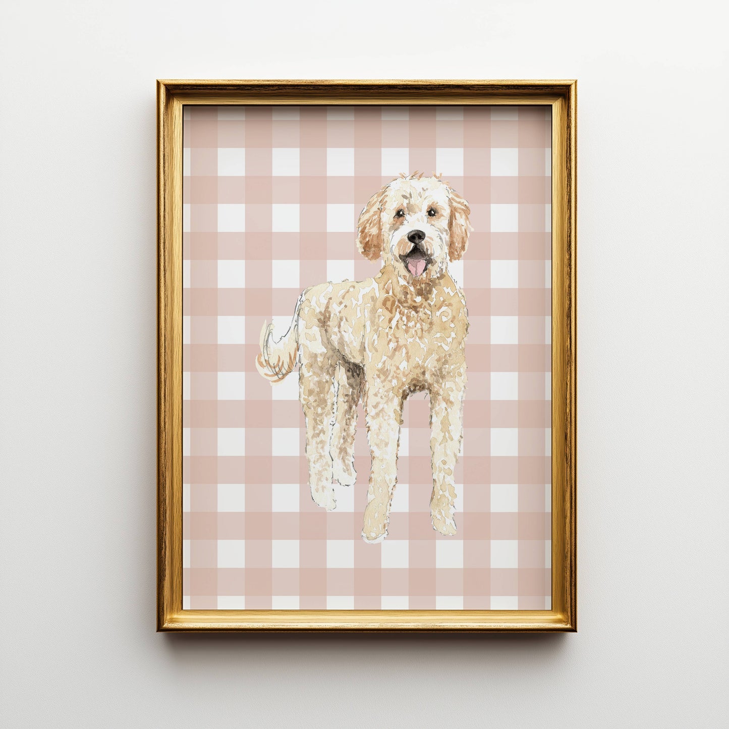 Goldendoodle Dog Art Print: 5" x 7" (vertical)