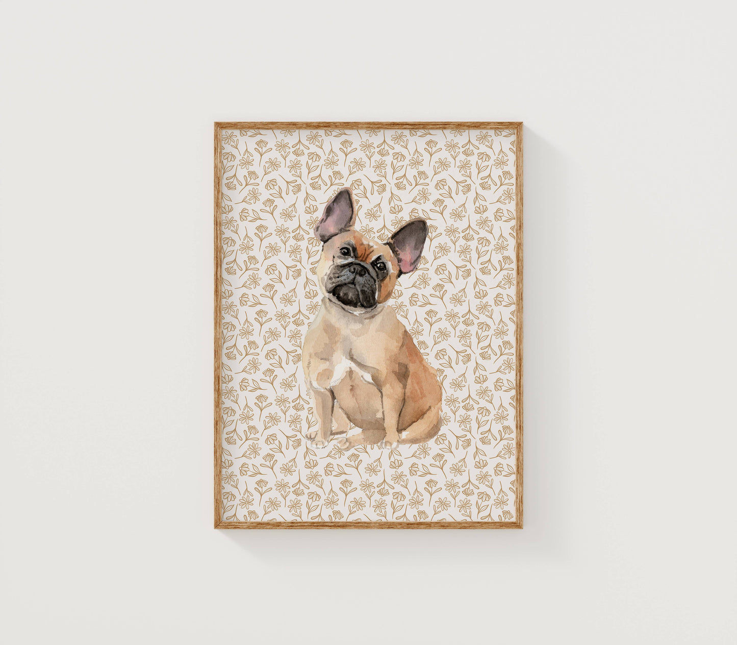 French Bulldog Art Print: 5" x 7" (vertical)