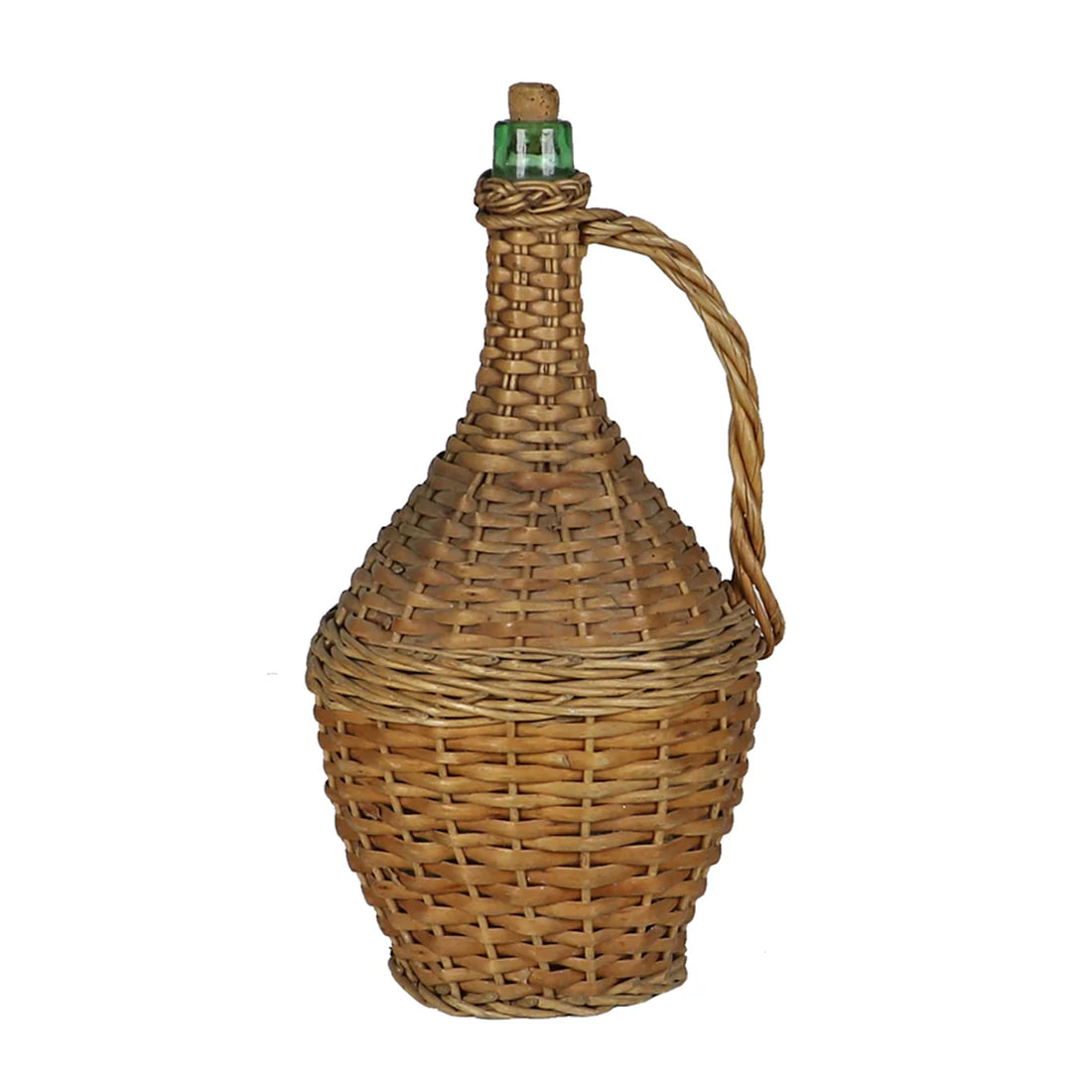 Wicker Covered Wine Bottle - Medium - Vintage ~ STORE PICK UP ONLY