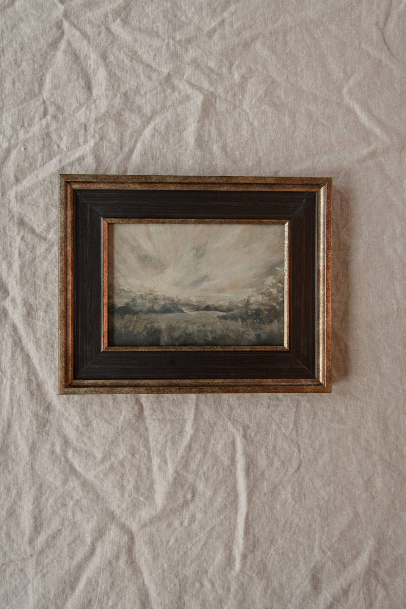 Antique Style Framed Art Print-Landscape-"In the Morning"