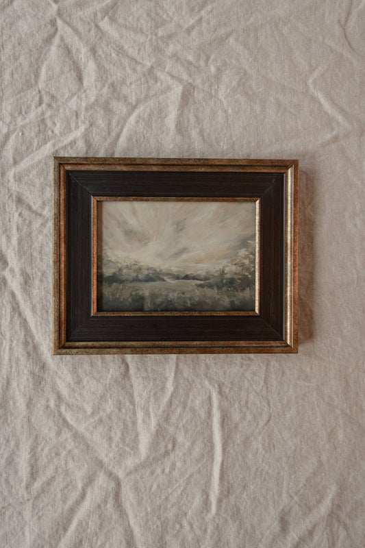 Antique Style Framed Art Print-Landscape-"In the Morning"