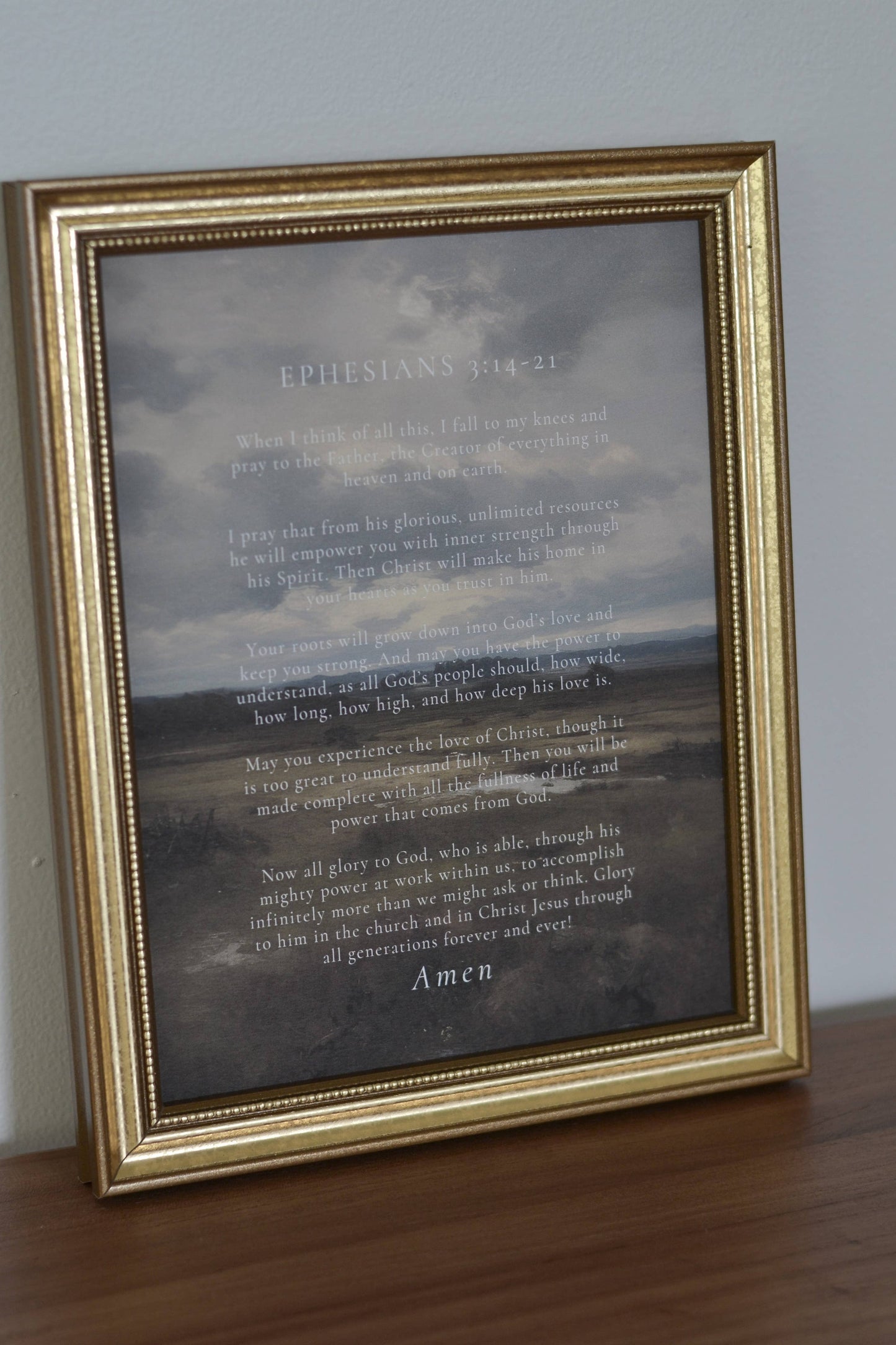 Ephesians Scripture Artwork: Print Only / 5x7