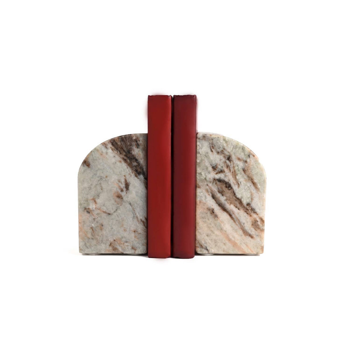 Toronto Marble Bookend Set of 2: Beige / Marble