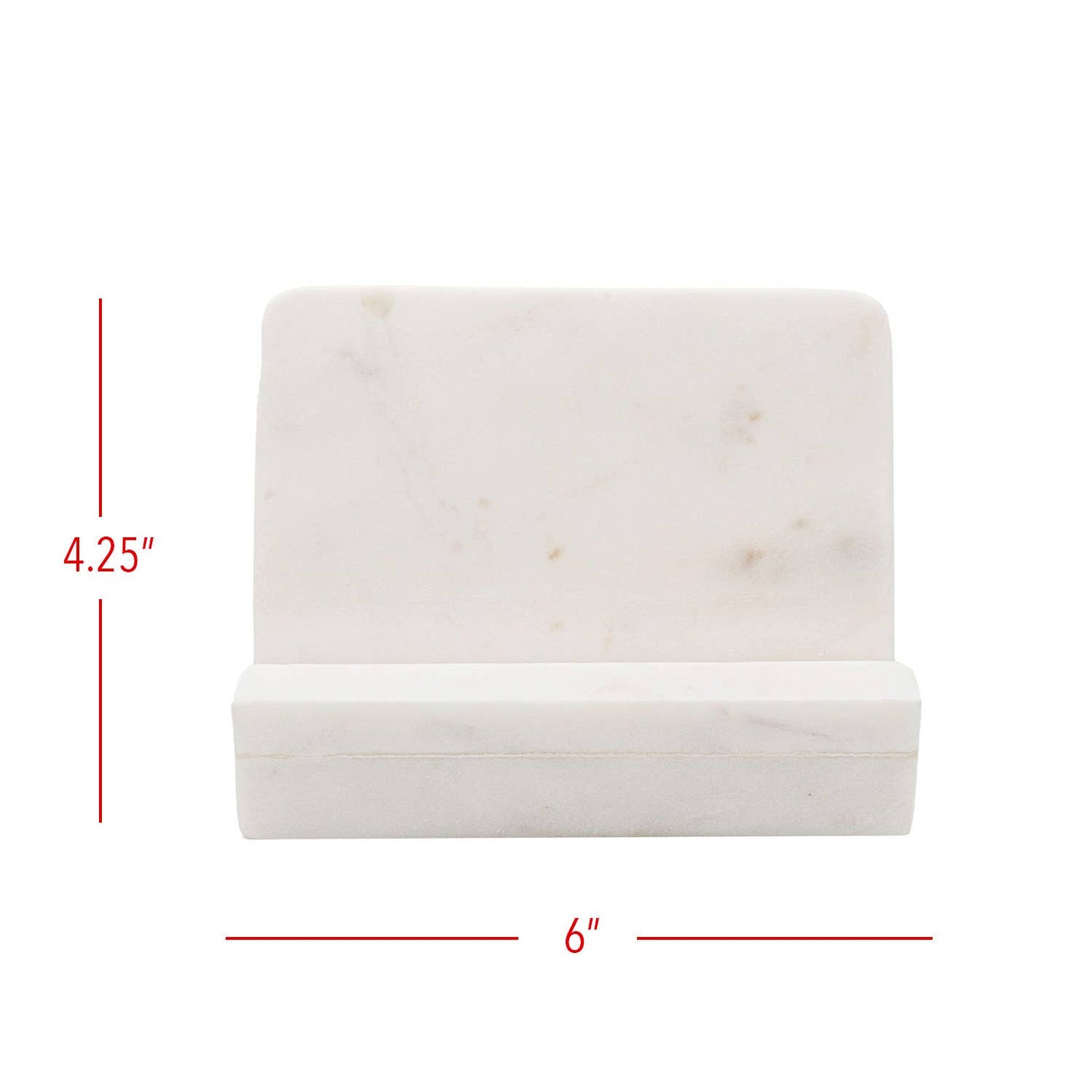 Kendal White Marble Cook Book Holder