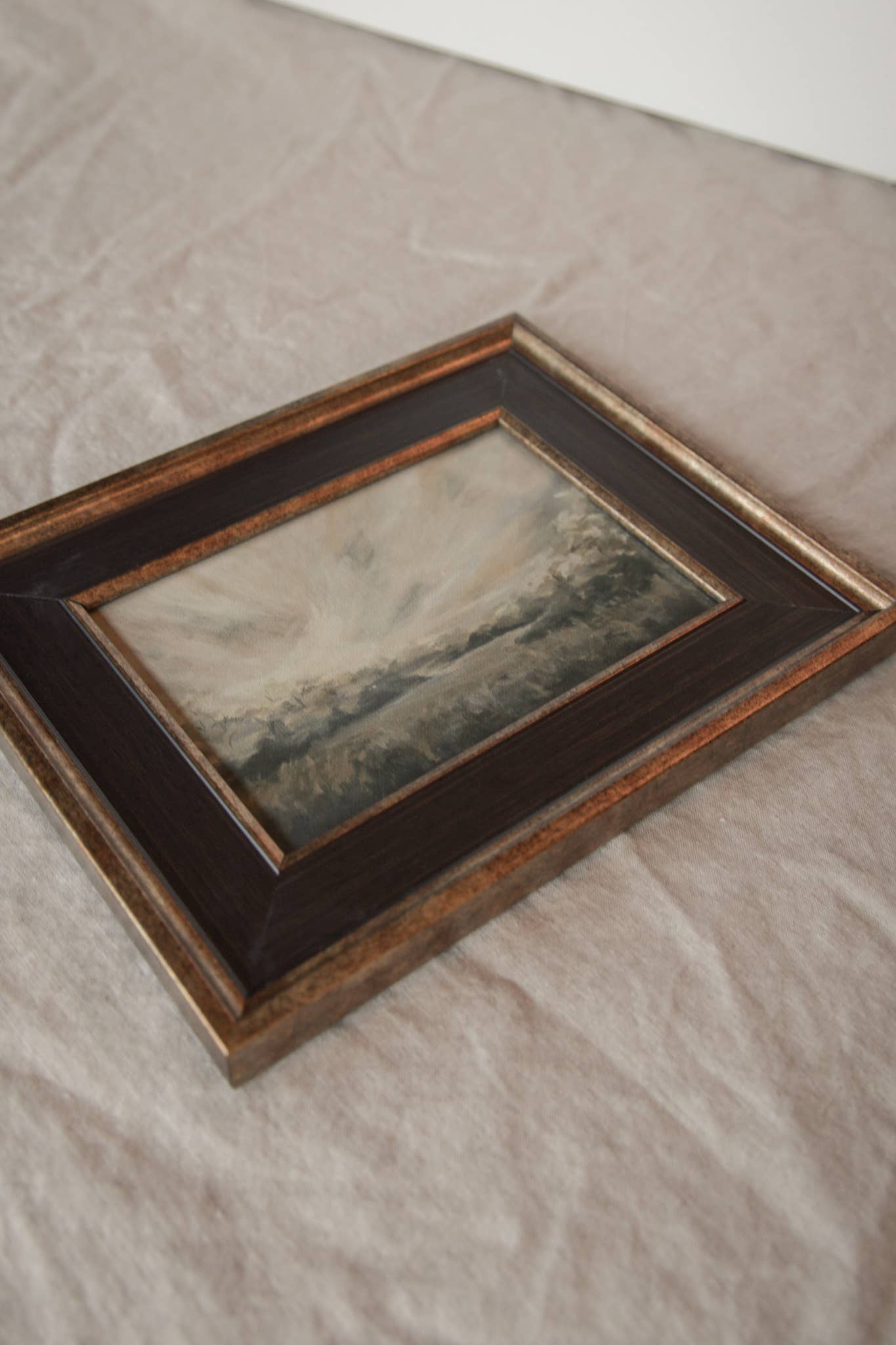 Antique Style Framed Art Print-Landscape-"In the Morning"