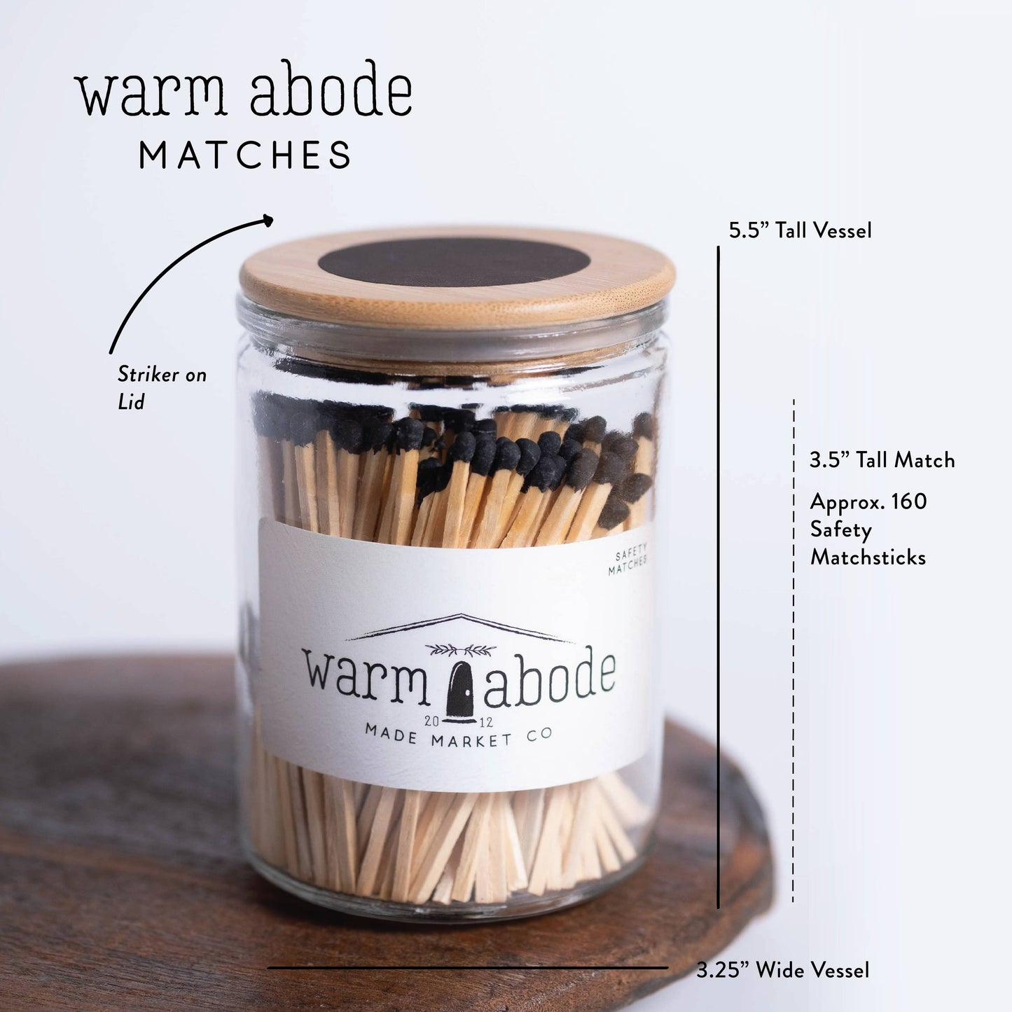 Warm Abode Gold Matches