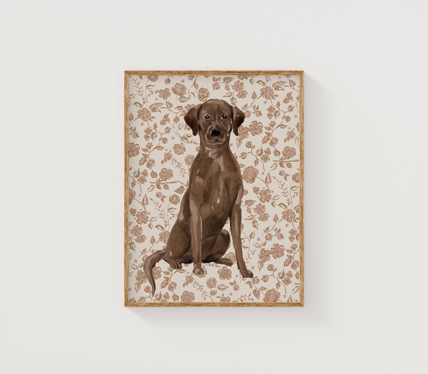 Labrador Retriever Dog Art Print: 5" x 7" (vertical)