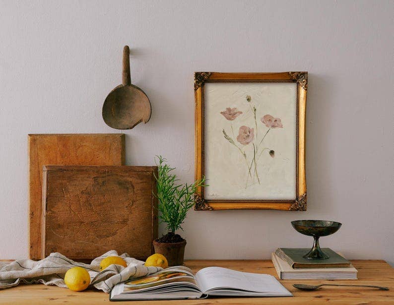 POPPIES - Art Print (Unframed): 5x7"