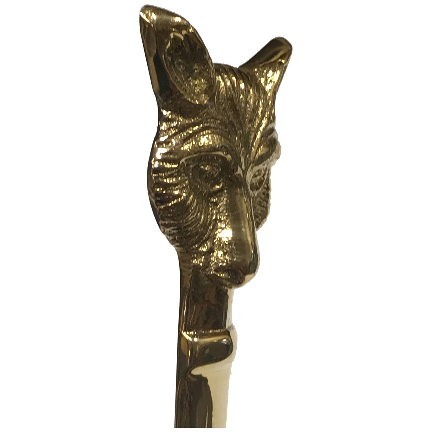 6-1/4" Solid Brass Fox Head Letter Opener