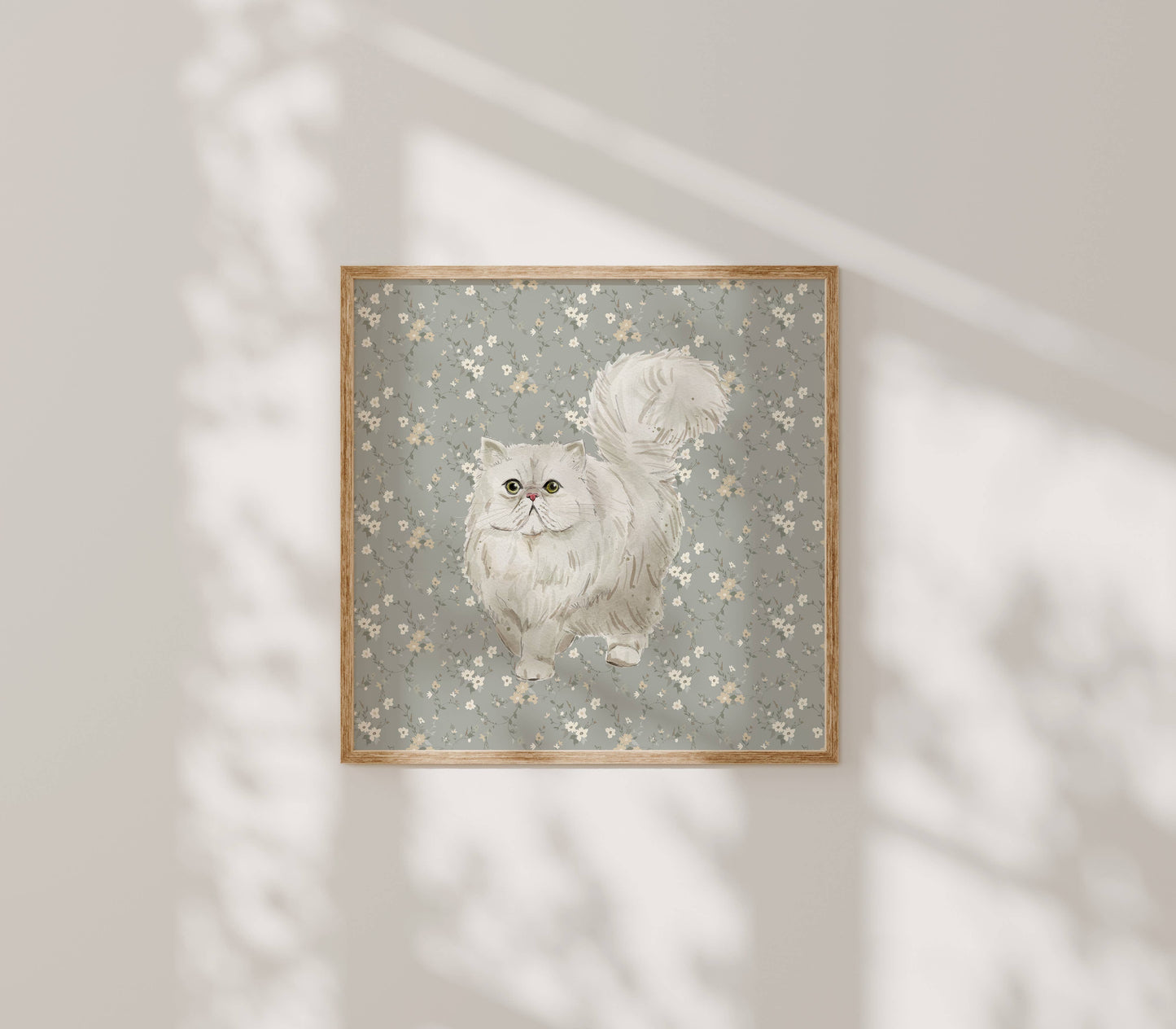 Persian Cat Art Print: 8" x 10" (vertical)