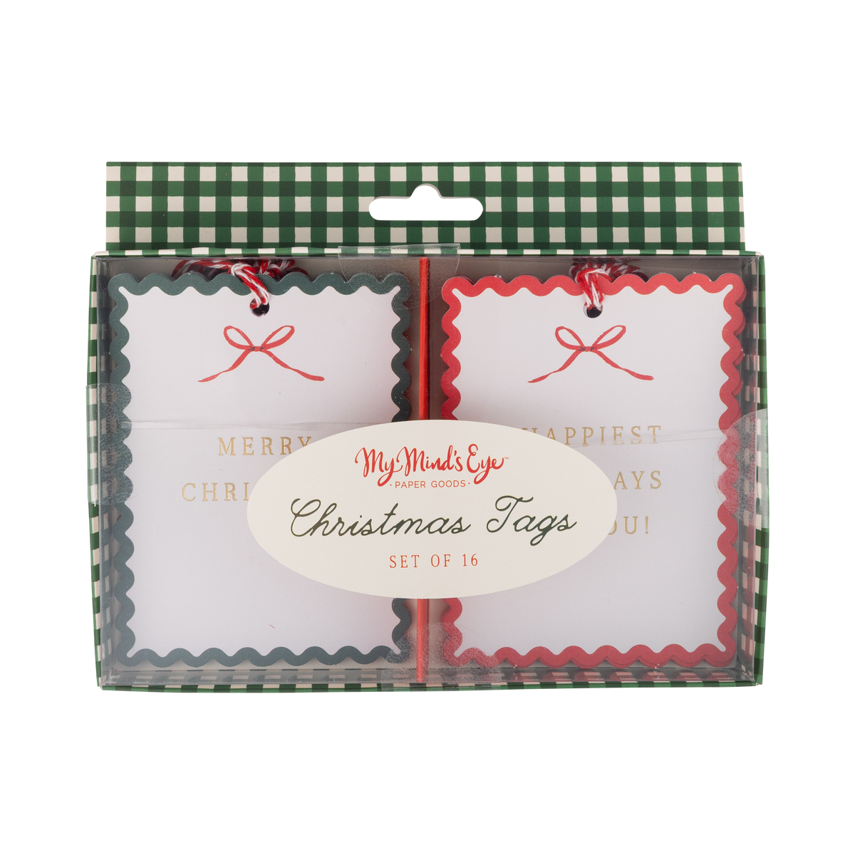 CCH1312 - Ric Rac Edge Gift Tags (16ct)