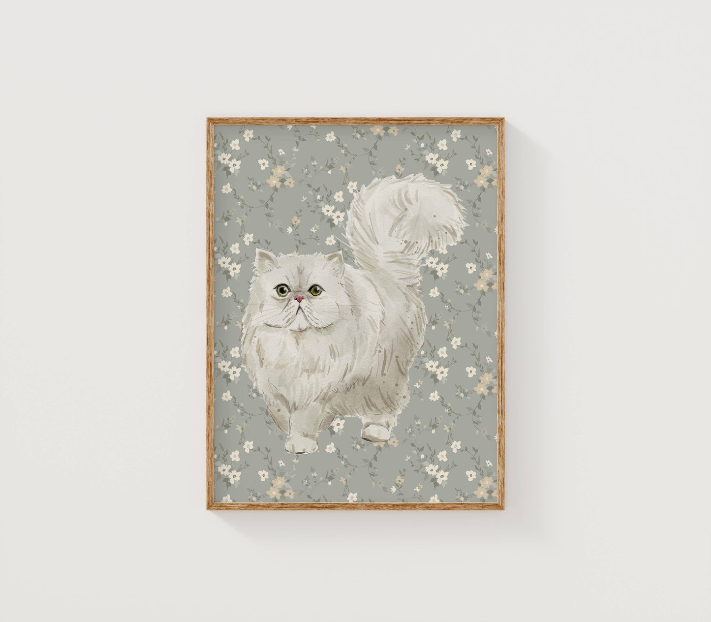 Persian Cat Art Print: 8" x 10" (vertical)