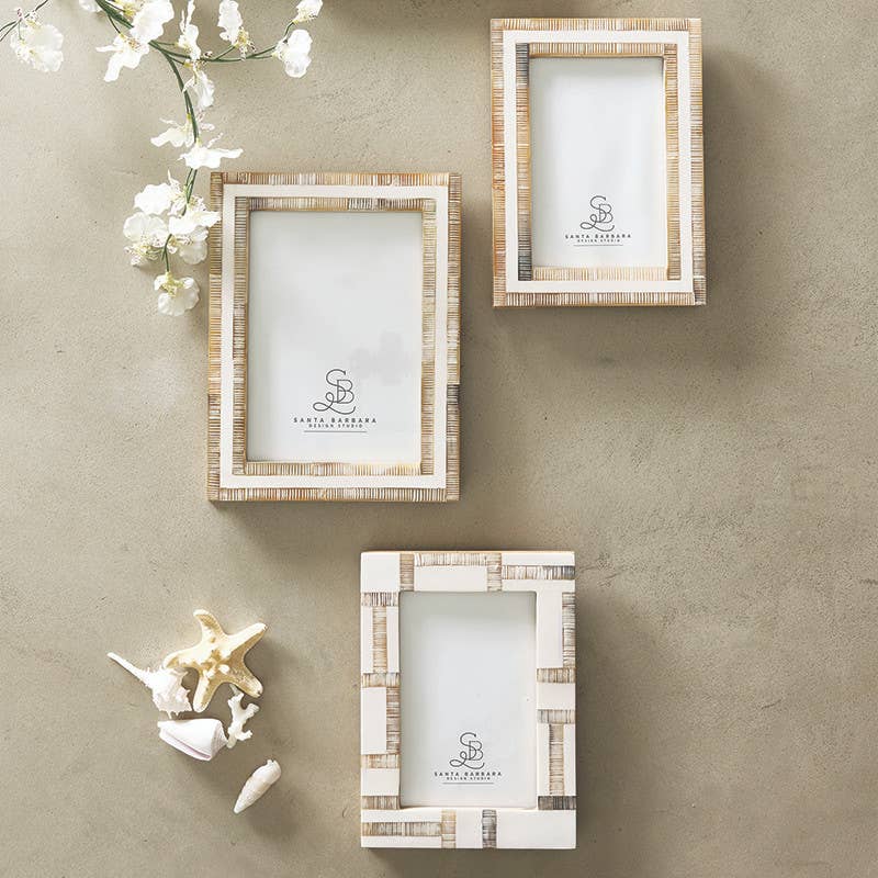 White Horn Photo Frame - 5x7