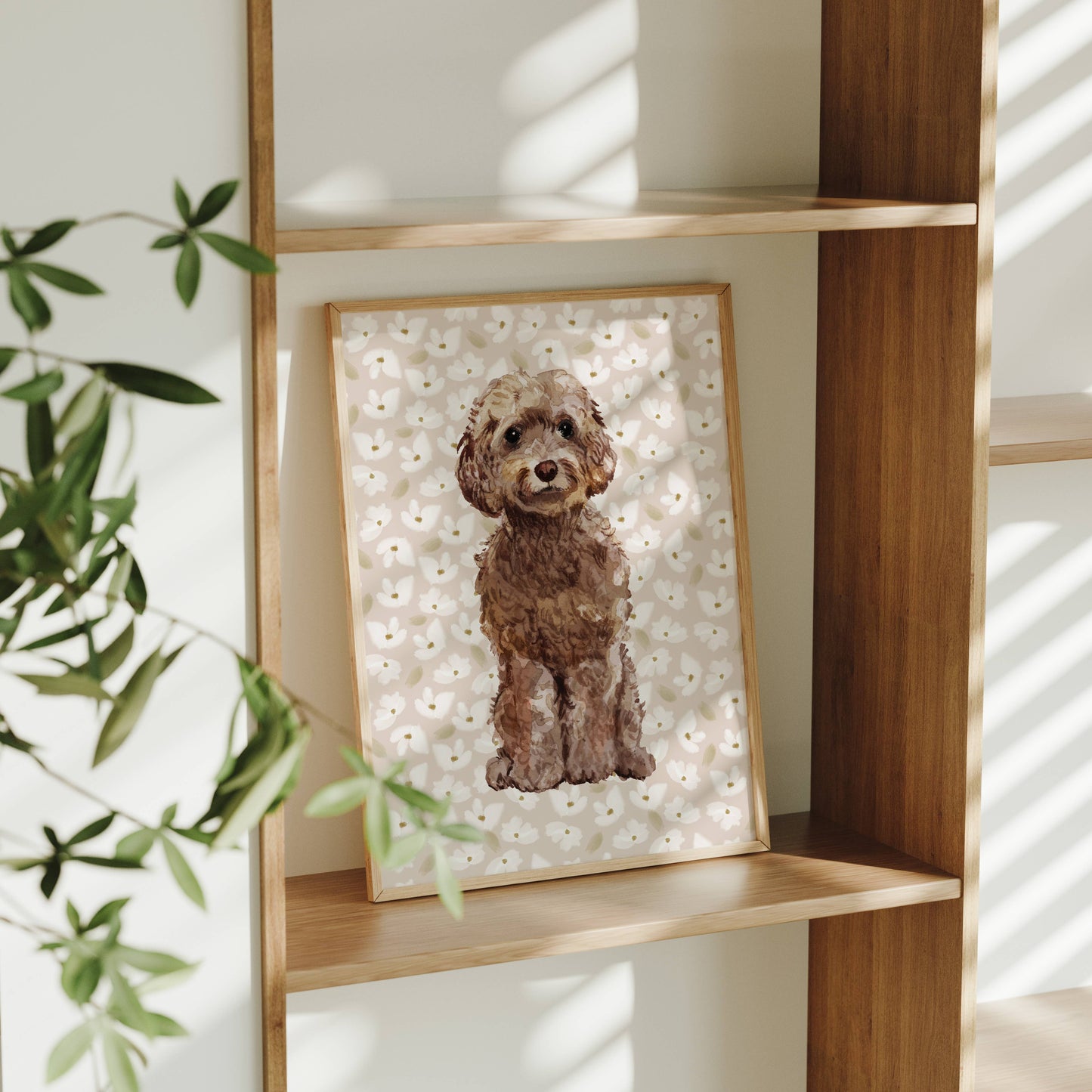 Cockapoo Dog Wall Art: 5" x 7" (vertical)