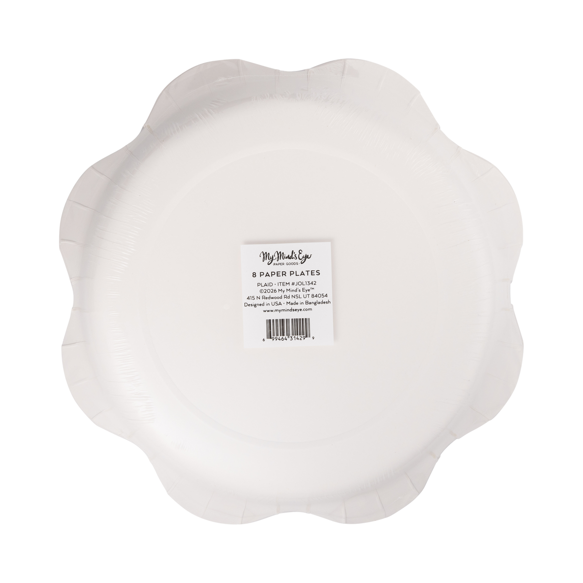 JOL1342 - Plaid Dot Edge Plate - 10"