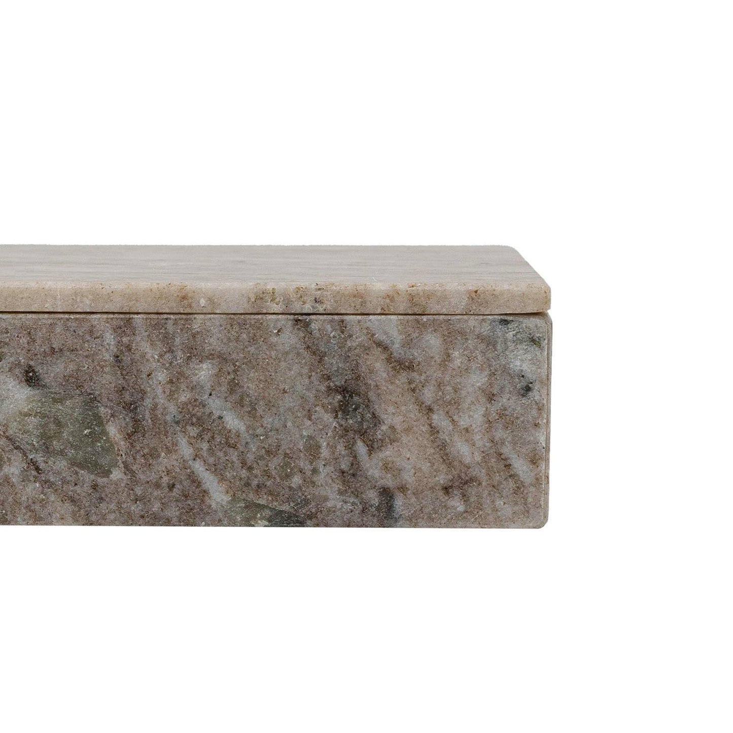 Soren Beige Marble Box With Lid