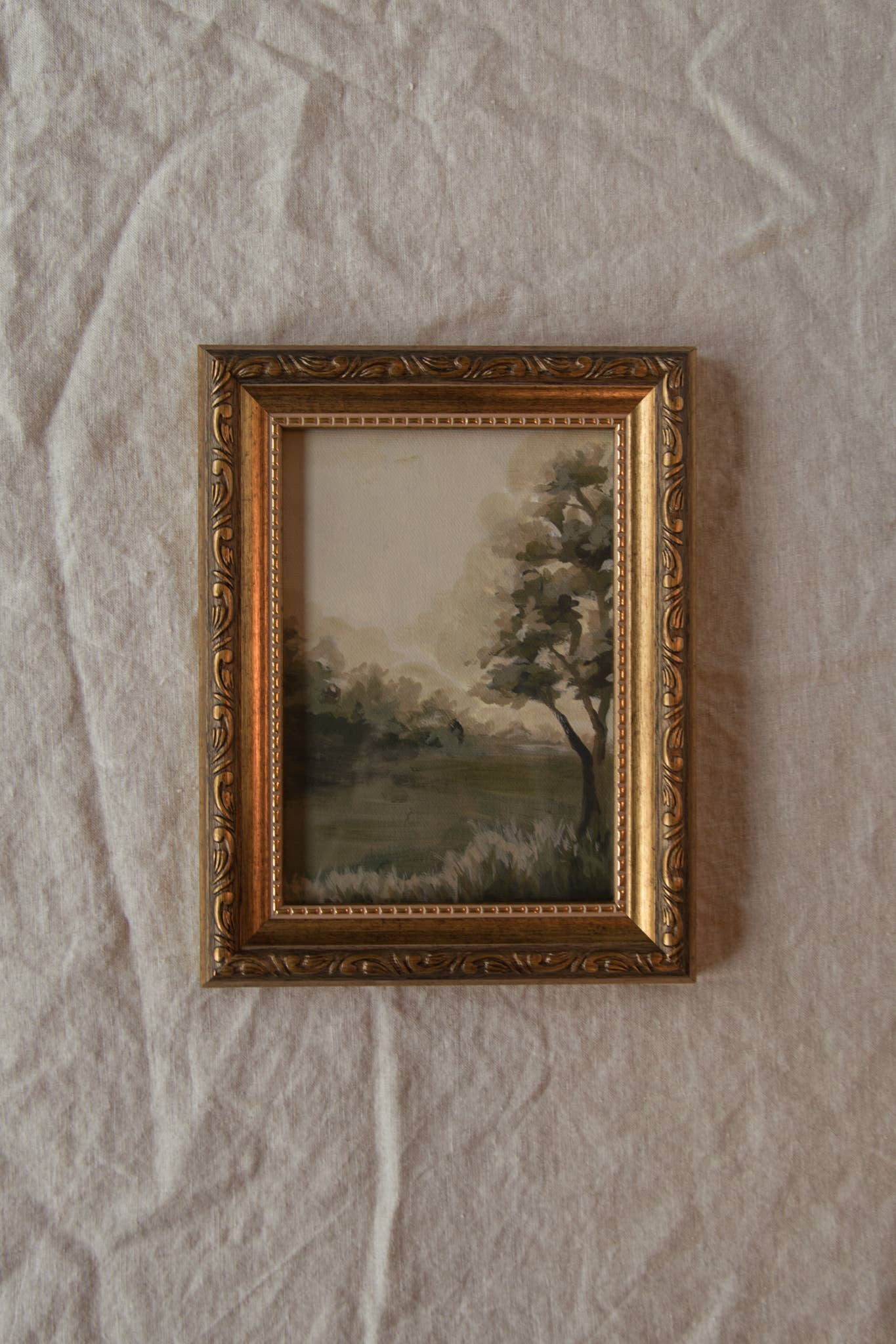 Antique Style Framed Art Print-Landscape-"Families Restored"