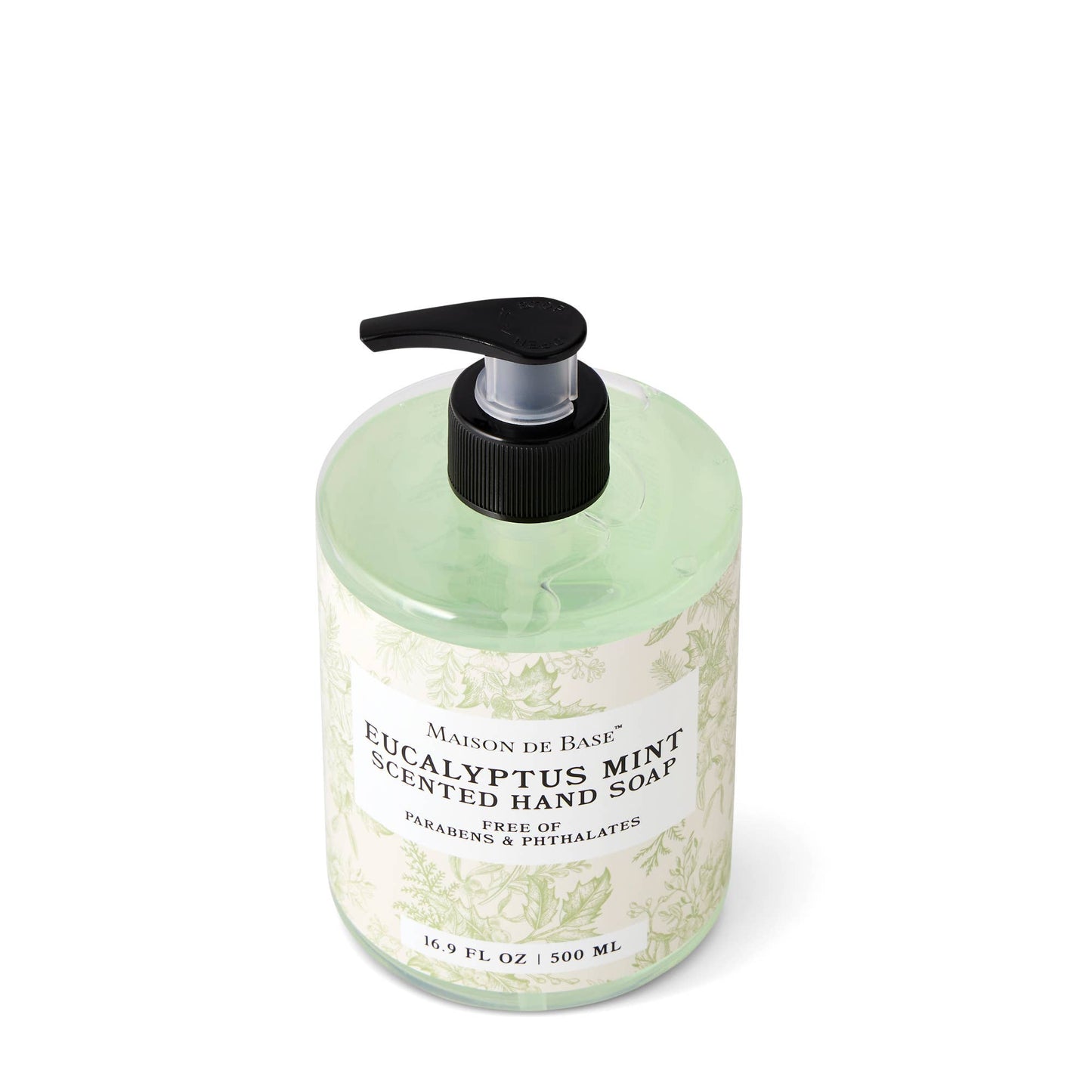 500ml Short Cylinder Gel Hand Soap - Mint