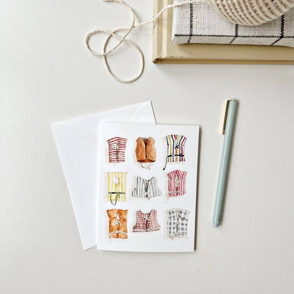 Boat coats notecards