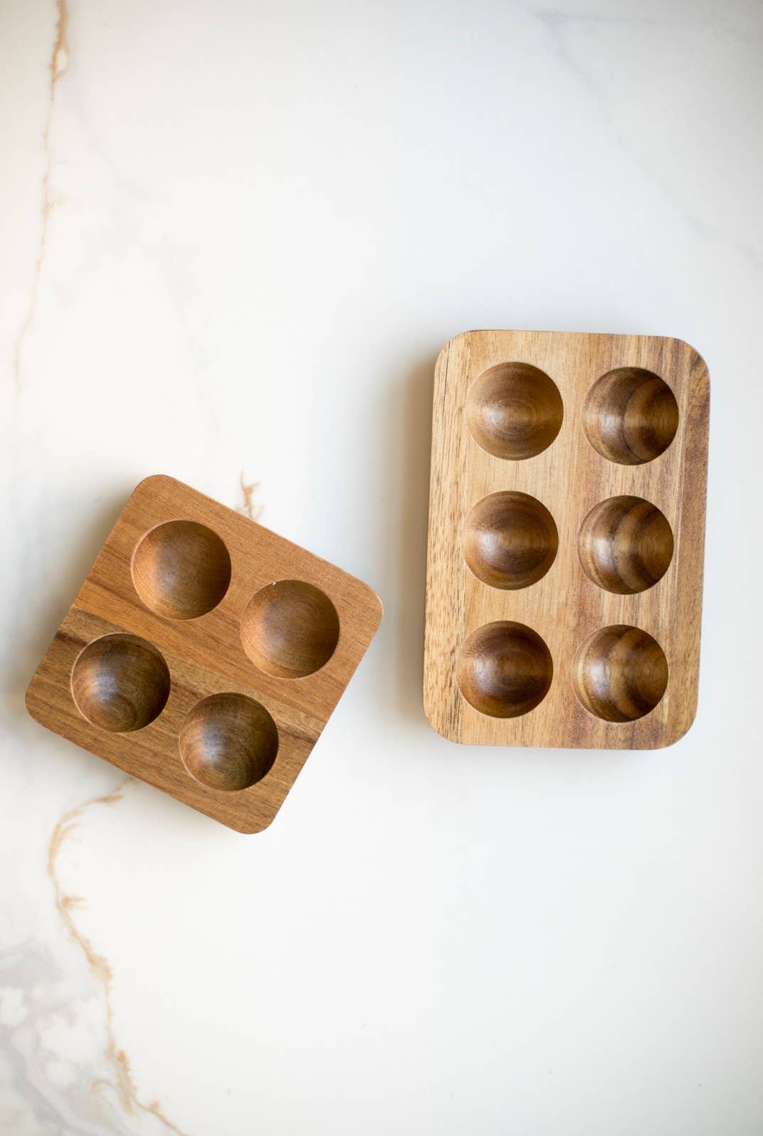 Wooden Egg Holder: 4 holes