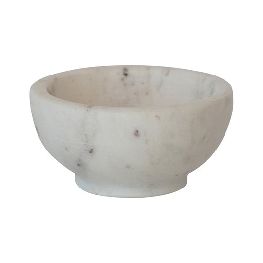 White Marble Pinch Pot