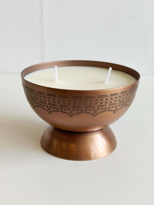 Himalayan Copper Metal Bowl Candle