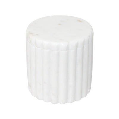 White Marble Canister